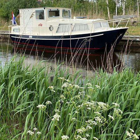 Boat Ella - Kamperen Op Het Water -Niet Om Mee Te Varen -Read Host Profile-Lees Hostprofiel Jutrijp Extérieur photo