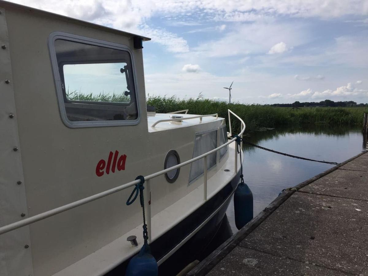 Boat Ella - Kamperen Op Het Water -Niet Om Mee Te Varen -Read Host Profile-Lees Hostprofiel Jutrijp Extérieur photo